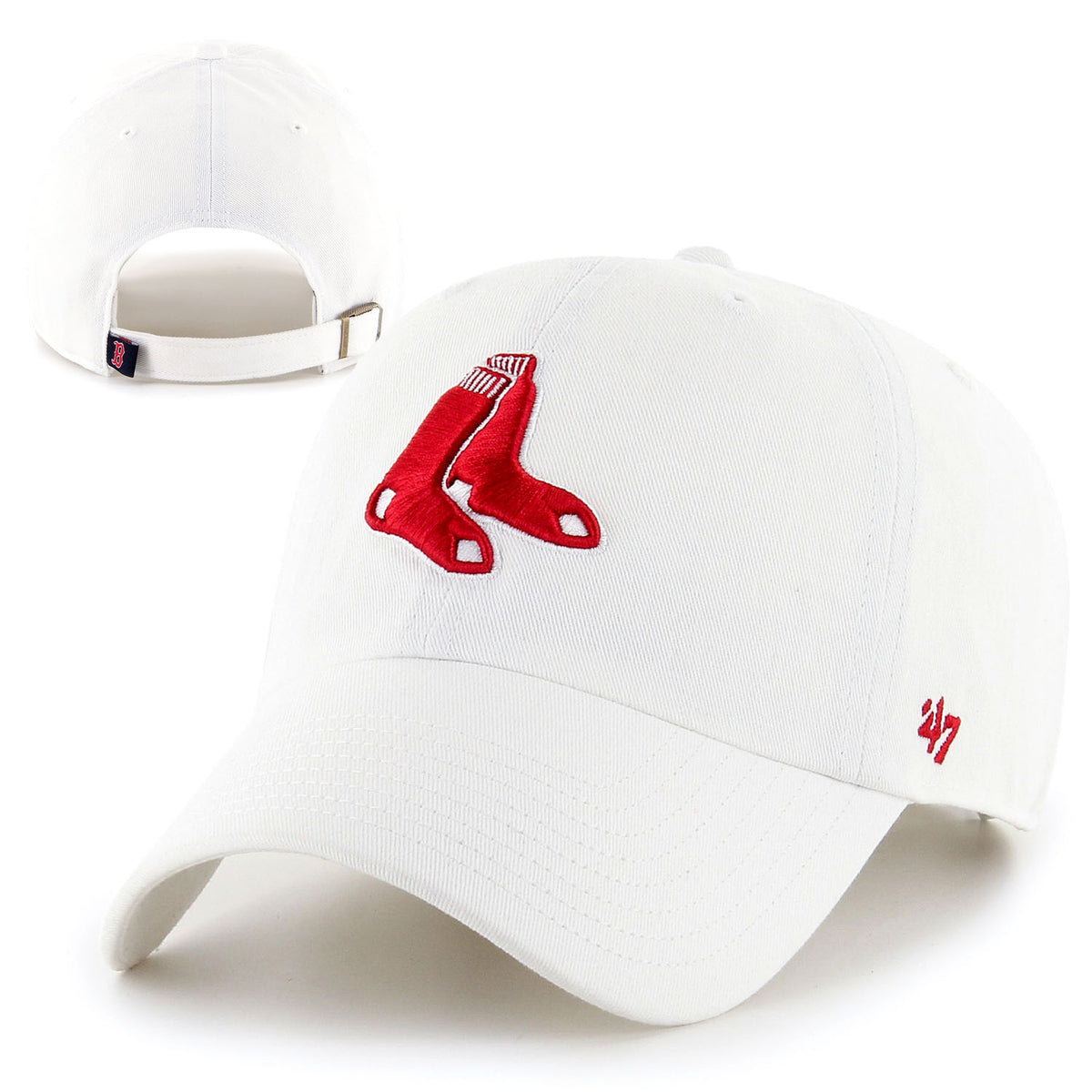 Boston Red Sox White City Connect Clean Up Adjustable Hat