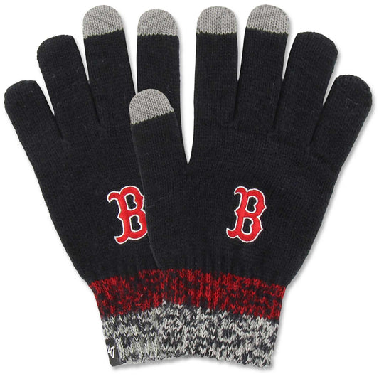 Boston Red Sox Ladies Navy Static Knit Gloves