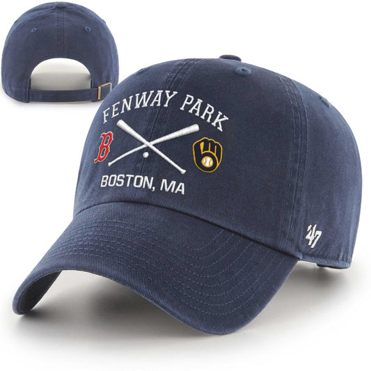 Boston Red Sox Clean-Up Navy Dueling vs Milwaukee Brewers Hat