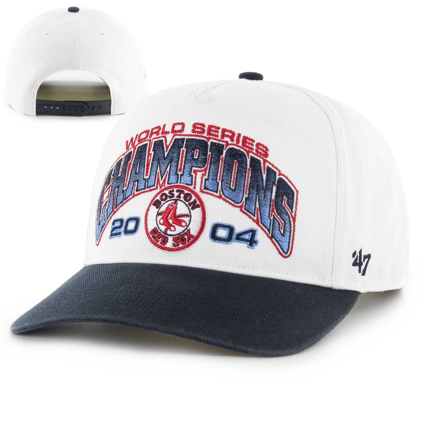 Boston Red Sox 2004 World Series Champions Souvenir Arch Hitch Snapback Adjustable Hat