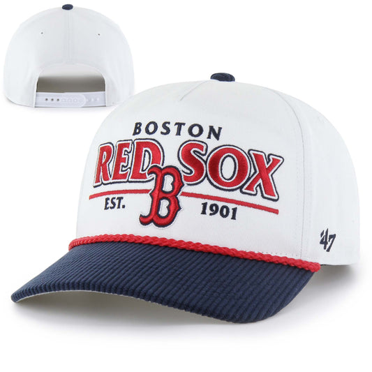 Boston Red Sox White/Navy Two Tone Rustic Hitch Snapback Adjustable Hat