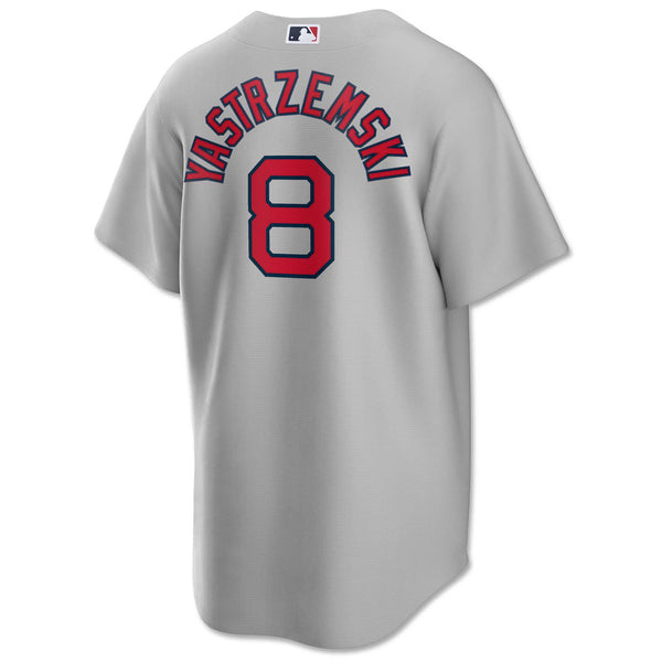 Men's Nike Carl Yastrzemski Gray Boston Red Sox Road Cooperstown Collection Player Jersey