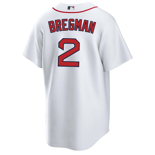 Boston Red Sox NIKE White Home Alex Bregman #2 Replica Jersey