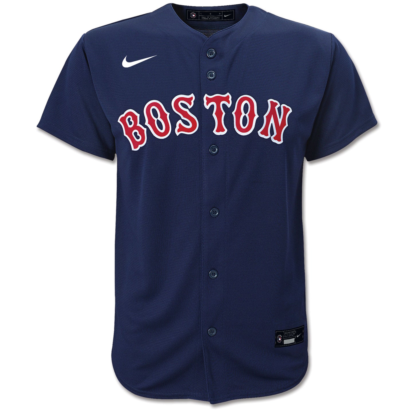 Boston Red Sox Nike Kids Road Alternate Navy Blank Replica Jersey