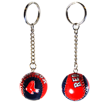 Boston Red Sox Ball Keychain