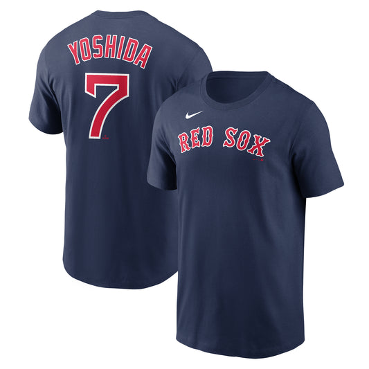 Boston Red Sox Yoshida Nike Player T-Shirt - Navy