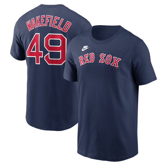 Boston Red Sox Wakefield Nike Player T-Shirt - Navy