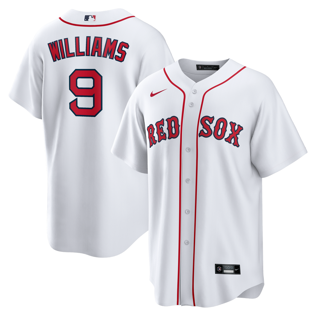 Ted Williams No Name Jersey - Boston Red Sox Replica Number Only Adult Home  Jersey