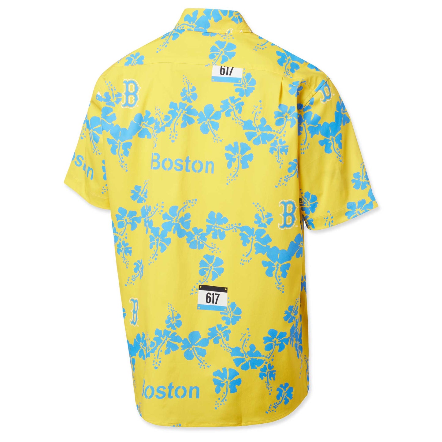 Boston Red Sox Reyn Spooner City Connect Yellow Hawaiian Shirt