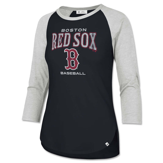 Boston Red Sox Ladies Heatwave Frankie 3/4 Sleeve Raglan Tee