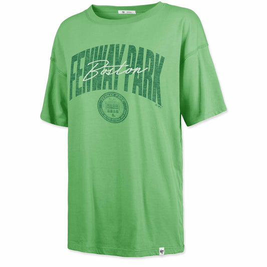 Boston Red Sox Ladies Fenway Park Green Apple Sadie T-Shirt