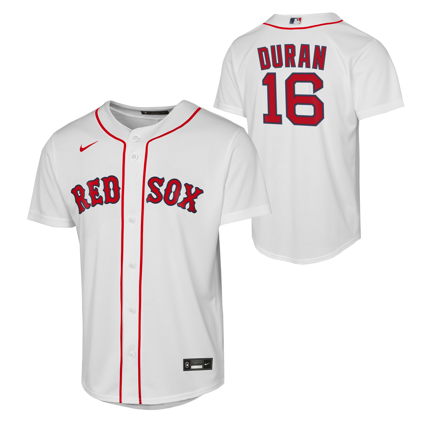 Boston Red Sox Nike Kids Home Duran #16 Replica Jersey