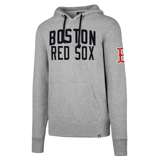 Boston Red Sox Slate Gamebreak Cross Check Pullover Hood