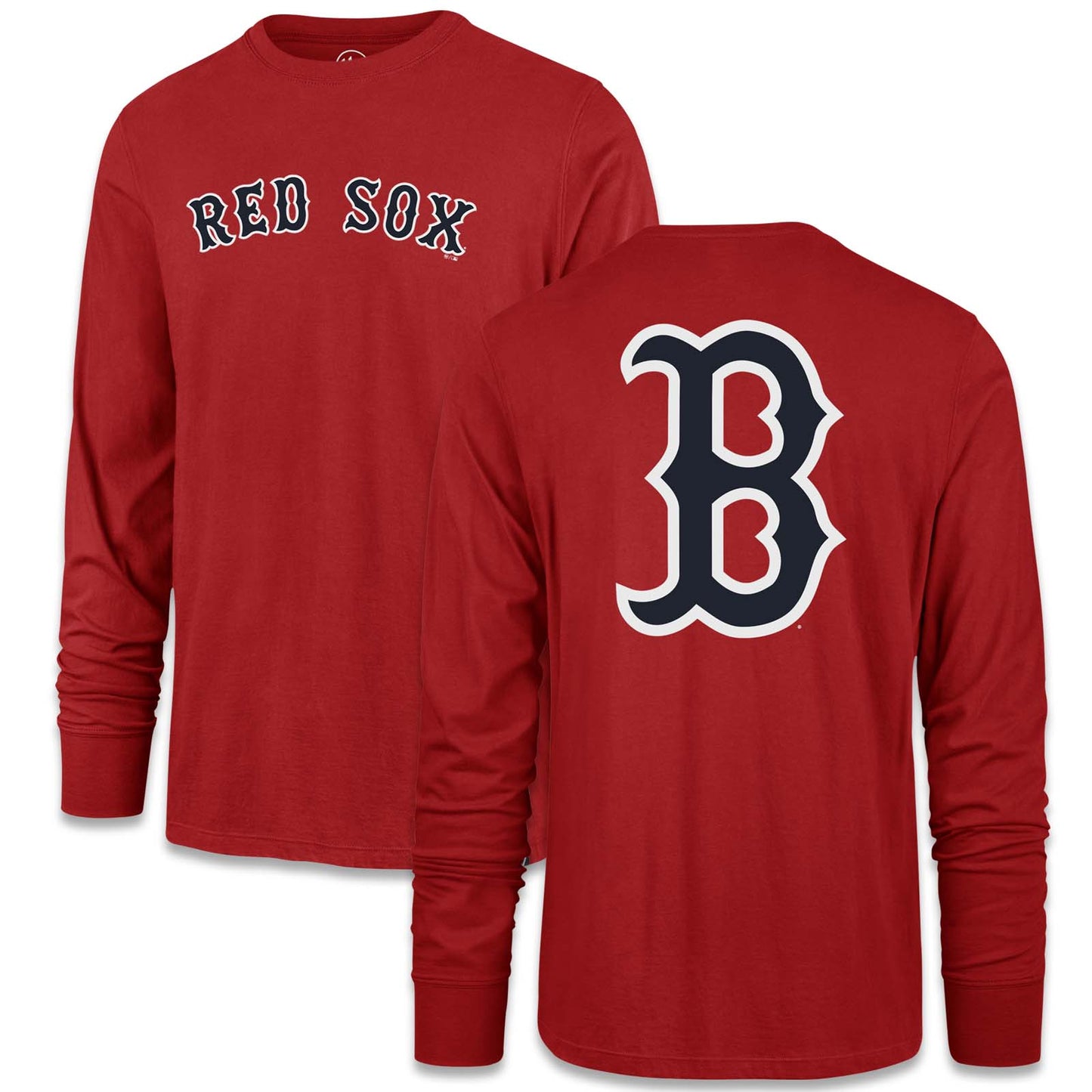 Boston Red Sox Red Long Sleeve B Logo Shirt