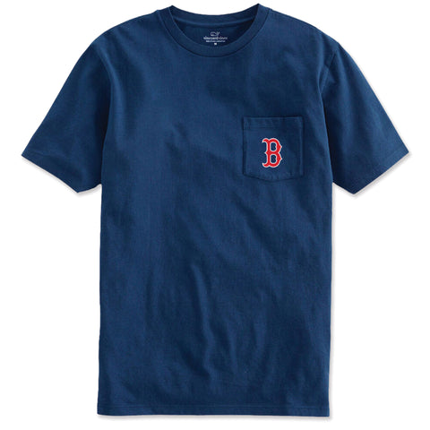 Boston Red Sox Short Sleeve Vineyard Vines Navy Facade T-Shirt –  19JerseyStreet
