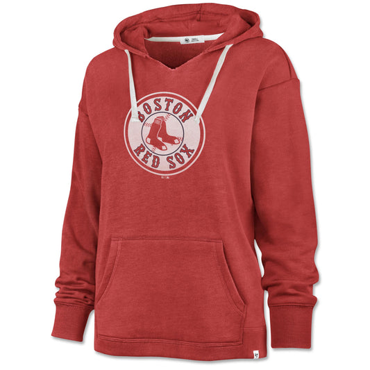 Boston Red Sox Ladies Red Emerson Circle Logo Hood